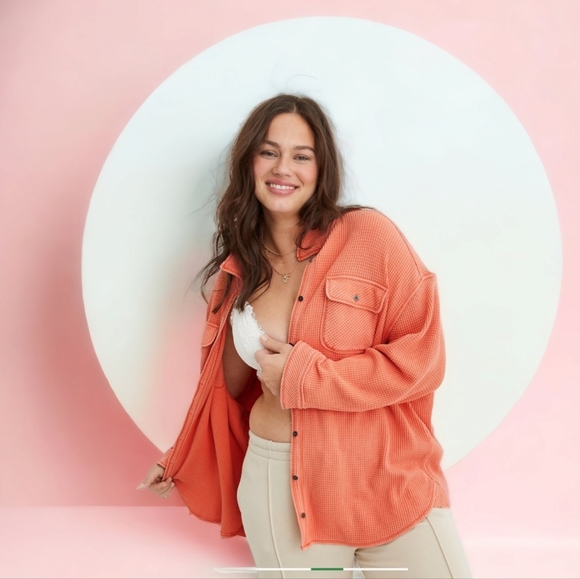 NEW! Aerie LumberJane Waffle Sz Large - Picture 4 of 6